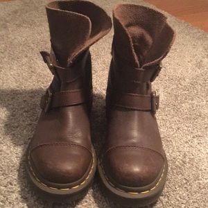 brown doc martens